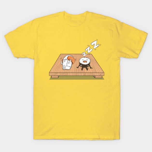 sushi snore T-Shirt by coffeeman